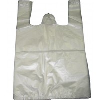 Clear transparent food packing hdpe plastic t-shirt bag